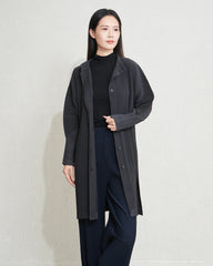 Luxury Pleated Cardigan Coat