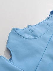 Elegant 3D Floral Halter-Neck Dress