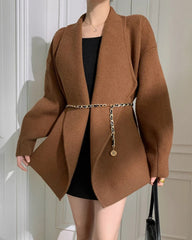 Luxury Thick Double-Knit Cardigan
