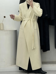 Women's Comfort Wraparound Wool Blend Coat