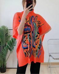 Luxury Pleated Tunic Top