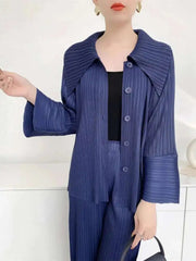 Sophisticated Luxury Plissé Top