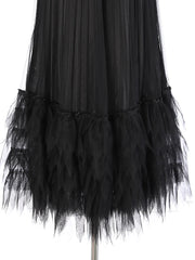 Couture Pleated Tulle Skirt