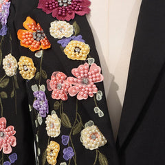 Elegant Bloom Embellished Blazer