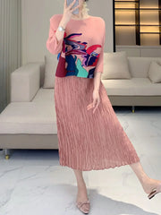 Luxury Travel Wear Plissé Top
