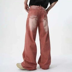Men's Faded Wash Baggy Jeans