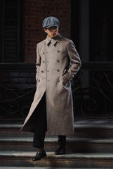 Men's Luxurious Wool Blend Long Trench Coat