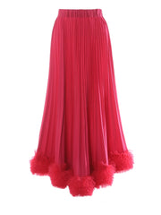 Luxury Pleated Maxi Skirt