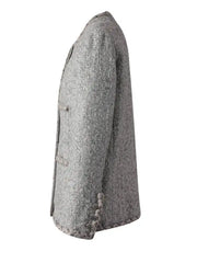 Luxury Collarless Tweed Blazer