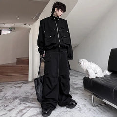 Men's Luxe Moto Sweatsuit 2-Piece Set