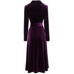HEYFANCYSTYLE Regal Purple Velvet Coat