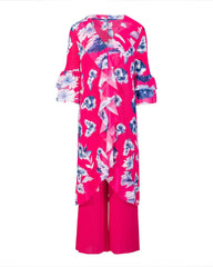 Luxury Pleated Tunic Pants Set