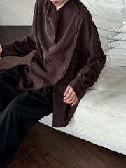Luxury Draped Blouse Top