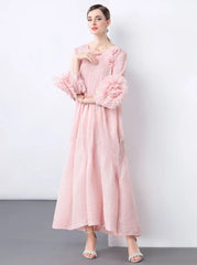 Luxury Plissé Caftan Dress