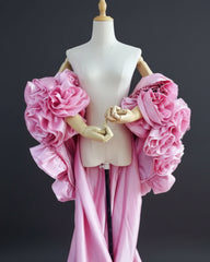 Couture 3D Rosette Formal Cape
