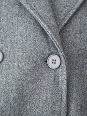 Wool-Blend Fringe Overcoat