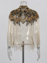 Couture Sequin Embellished Shawl