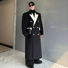 Men's Iconic Woolen Oversized Fit Trench Coat