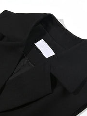 Luxury Ruffle Asymmetrical Vest