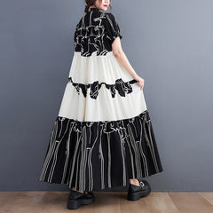Elegant Chic Mid-Pleated Maxi Dress