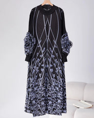 Luxury Plissé Ruffle Dress