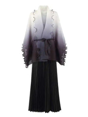 Chic Pleated Modest Skirt Set