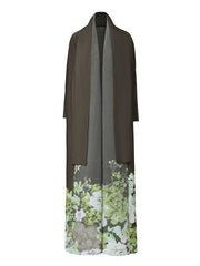 Truly Pleated Floral Oversized Trench Coat