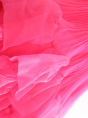 Couture Pleated Tulle Ruffle Skirt