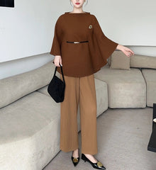 Luxurious Plissé Blouse Top