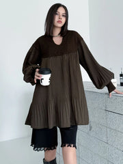 Oversized Lantern Sleeve Top