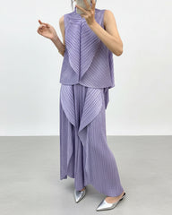 Luxury Plisse Pants Set
