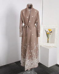 Luxury Pleated Longline Duster