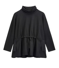 Luxury Drawstring Blouse Top