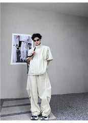 Men's Japanese Streetwear Baggy 2-Piece Set