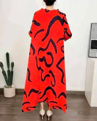 Luxury Plisse Kaftan Dress