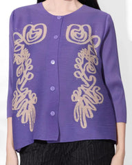 Luxury Pleated 3/4 Sleeve Blouse