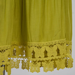 Luxe Butterfly Embroidered Top & Skirt