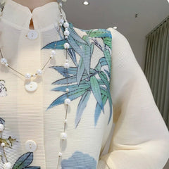 Truly Pleated Floral Blouse