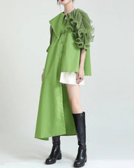 Avant-Garde Ruffle Sleeve Blouse