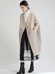 Luxury Diamond Quilted Coat