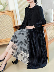 Couture Truly Pleated Dress & Cardigan Set