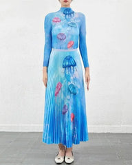 Elegant Pleated Skirt Co-Ord