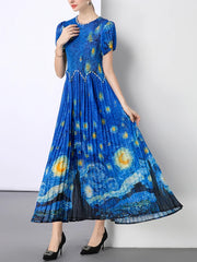 Truly Plissé Starry Night Dress
