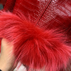 Women's Sheepskin Raccoon Fur Jacket (Custom-Made)