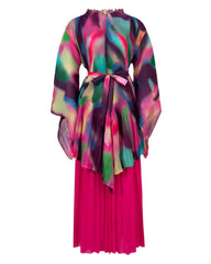 Luxury Pleated Tunic & Skirt