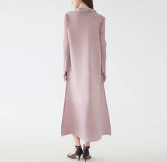Luxe Pleated Mock Neck Dress
