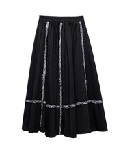 Couture Glam Black A-Line Skirt