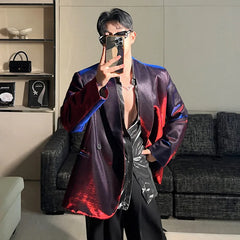 Men's Luxurious Holographic Blazer