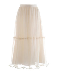 Luxury Tiered Mesh Skirt