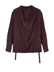 Luxury Draped Blouse Top